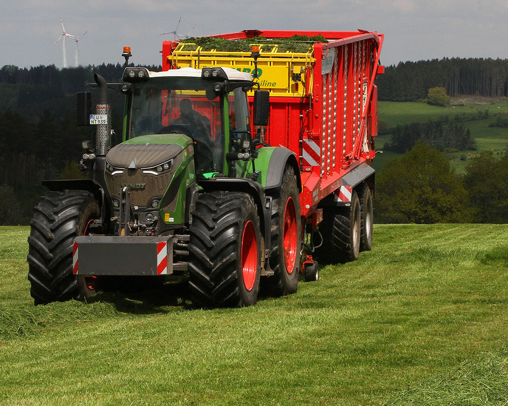 Sonnenuntergang über den Feldern